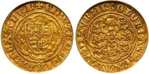 1/4 Noble Kingdom of England (927-1649,1660-1707) Gold Edward III (1312-1377)
