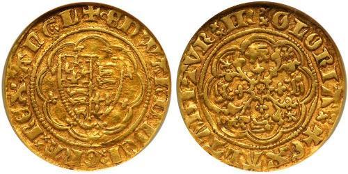 1/4 Noble Kingdom of England (927-1649,1660-1707) Gold Edward III (1312-1377)