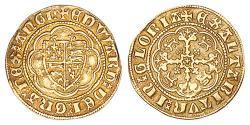 1/4 Noble Reino de Inglaterra (927-1649,1660-1707) Oro Eduardo III (1312-1377)