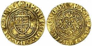 1/4 Noble Королевство Англия (927-1649,1660-1707) Золото Генрих VI (1421-1471)