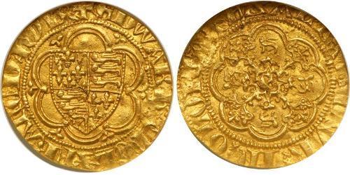 1/4 Noble Королевство Англия (927-1649,1660-1707) Золото Эдуард III (1312-1377)
