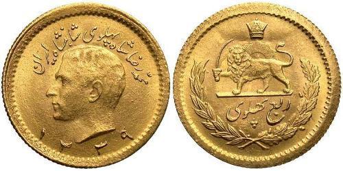 1/4 Pahlavi Иран Золото 