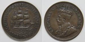 1/4 Penny South Africa (1910 - ) Bronze George V of the United Kingdom (1865-1936)