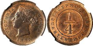 1/4 Piastre British Cyprus (1914–1960)  Victoria (1819 - 1901)