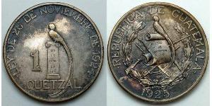 1/4 Quetzal Guatemala (1838 - ) Argento 