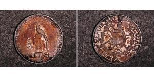 1/4 Quetzal Republic of Guatemala (1838 - ) Silver 