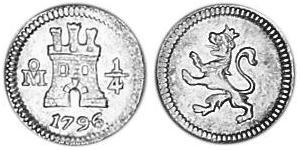 1/4 Real Nouvelle-Espagne (1519 - 1821) Argent 