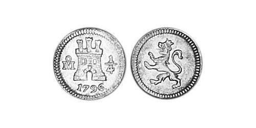 1/4 Real Nouvelle-Espagne (1519 - 1821) Argent 