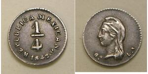1/4 Real Messico Argento 