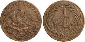 1/4 Real Estados Unidos Mexicanos (1846 - 1863) Cobre 