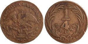 1/4 Real Second Federal Republic of Mexico (1846 - 1863) Cuivre 