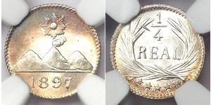 1/4 Real Guatemala Plata 