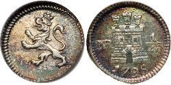 1/4 Real Vizekönigreich Neugranada (1717 - 1819) Silber 