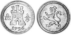 1/4 Real Vizekönigreich Neuspanien (1519 - 1821) Silber 
