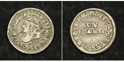 1/4 Real / 1 Quarto Équateur (1830 - ) Argent 