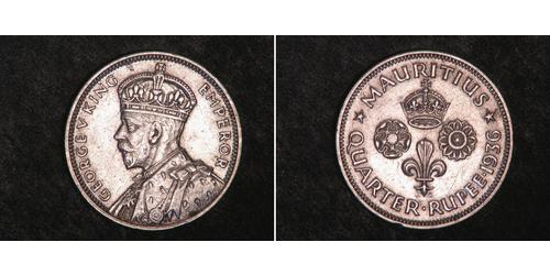1/4 Rupee Maurice (1968 - ) Argent 