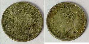 1/4 Rupee Raj britannique (1858-1947) Argent George VI (1895-1952)