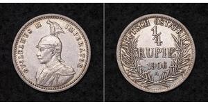 1/4 Rupee Africa Orientale Tedesca (1885-1919) Argento 