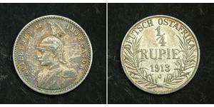 1/4 Rupee Africa Orientale Tedesca (1885-1919) Argento 