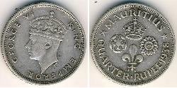 1/4 Rupee Mauritius (1968 - ) Argento 