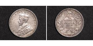 1/4 Rupee Raj Britannico (1858-1947) Argento Giorgio V (1865-1936)