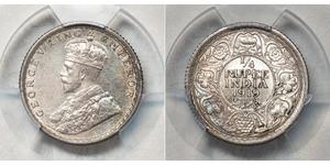 1/4 Rupee Raj Britannico (1858-1947) Argento Giorgio V (1865-1936)