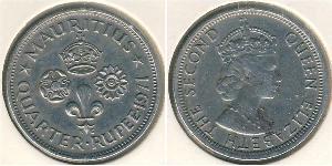 1/4 Rupee Maurice (1968 - ) Cuivre/Nickel 