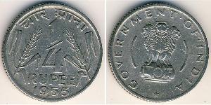 1/4 Rupee Indien (1950 - ) Nickel 