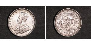 1/4 Rupee Britisch-Indien (1858-1947) Silber George V (1865-1936)