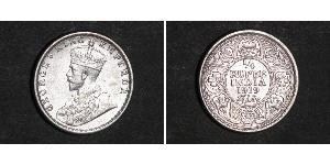 1/4 Rupee British Raj (1858-1947) Silver George V of the United Kingdom (1865-1936)