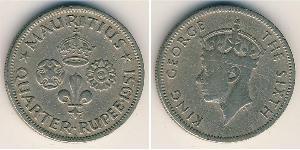 1/4 Rupee 毛里求斯 (1968 - ) 銅/镍 