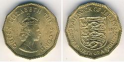 1/4 Shilling Baliato di Jersey (1066 - ) Nichel 