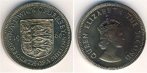 1/4 Shilling Jersey (1066 - ) Nickel/Laiton Elizabeth II (1926-2022)