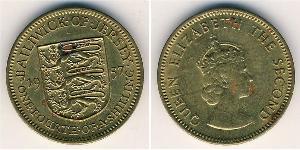 1/4 Shilling Jersey (1066 - ) Nickel/Laiton Elizabeth II (1926-2022)