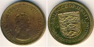 1/4 Shilling Jersey (1066 - ) Nickel/Laiton Elizabeth II (1926-2022)