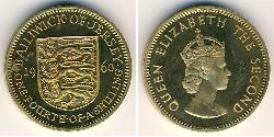 1/4 Shilling Jersey 黃銅/镍 伊丽莎白二世 (1926-2022)