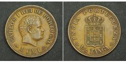 1/4 Tanga Portugiesisch-Indien (1510-1961) Kupfer  Karl I. von Portugal (1863-1908)