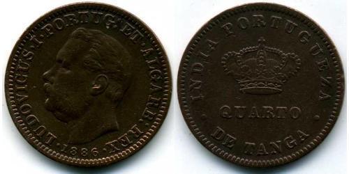 1/4 Tanga India portoghese (1510-1961) Rame 