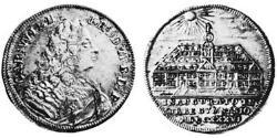 1/4 Thaler Principato di Ansbach (1398–1792) Argento Carlo Guglielmo Federico di Brandeburgo-Ansbach(1712 – 1757)