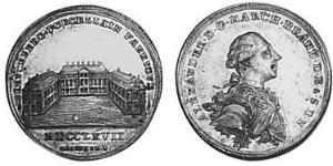 1/4 Thaler Principato di Ansbach (1398–1792) Argento Cristiano Federico di Brandeburgo-Ansbach(1736 – 1806)