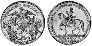 1/4 Thaler Principato di Ansbach (1398–1792) Argento Cristiano Federico di Brandeburgo-Ansbach(1736 – 1806)