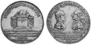 1/4 Thaler Principato di Ansbach (1398–1792) Argento Cristiano Federico di Brandeburgo-Ansbach(1736 – 1806)