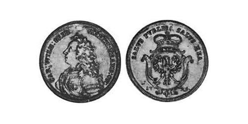1/4 Thaler Principato di Ansbach (1398–1792) Argento Carlo Guglielmo Federico di Brandeburgo-Ansbach(1712 – 1757)