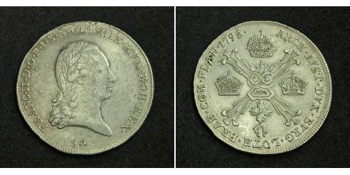 1/4 Thaler Sacro Imperio Romano (962-1806) Plata Francis II, Holy Roman Emperor (1768 - 1835)