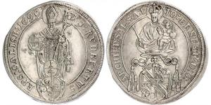 1/4 Thaler Salzburgo (1328 - 1803) Plata Johann Ernst von Thun und Hohenstein