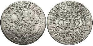 1/4 Thaler Danzig (1454-1793) / Polen-Litauen (1569-1795) Silber Sigismund III