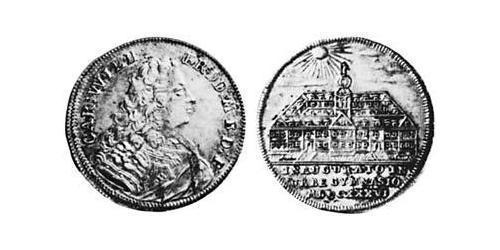 1/4 Thaler Principality of Ansbach (1398–1792) Silver Charles William Frederick, Margrave of Brandenburg-Ansbach (1712 – 1757)