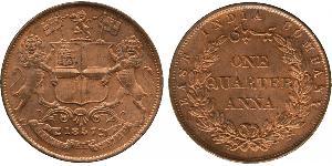 1/4 Анна Британська Індія (1858-1947) Мідь 