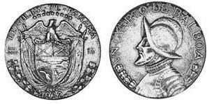 1/4 Бальбоа Республика Панама Серебро Нуньес де Бальбоа, Васко (1475 – 1519)