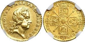 1/4 Гинея Великобритания  / Королевство Великобритания (1707-1801) Золото Георг I (1660-1727)